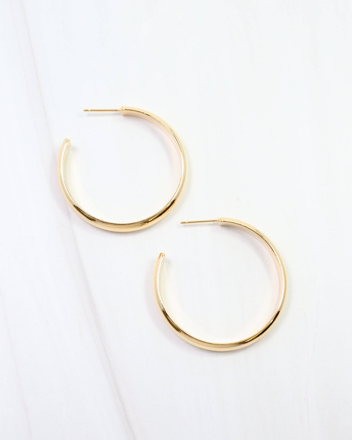 Caroline Hill Edison Gold Hoop Earrings
