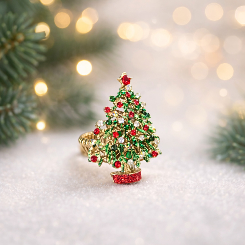 Christmas Tree Stretch Ring