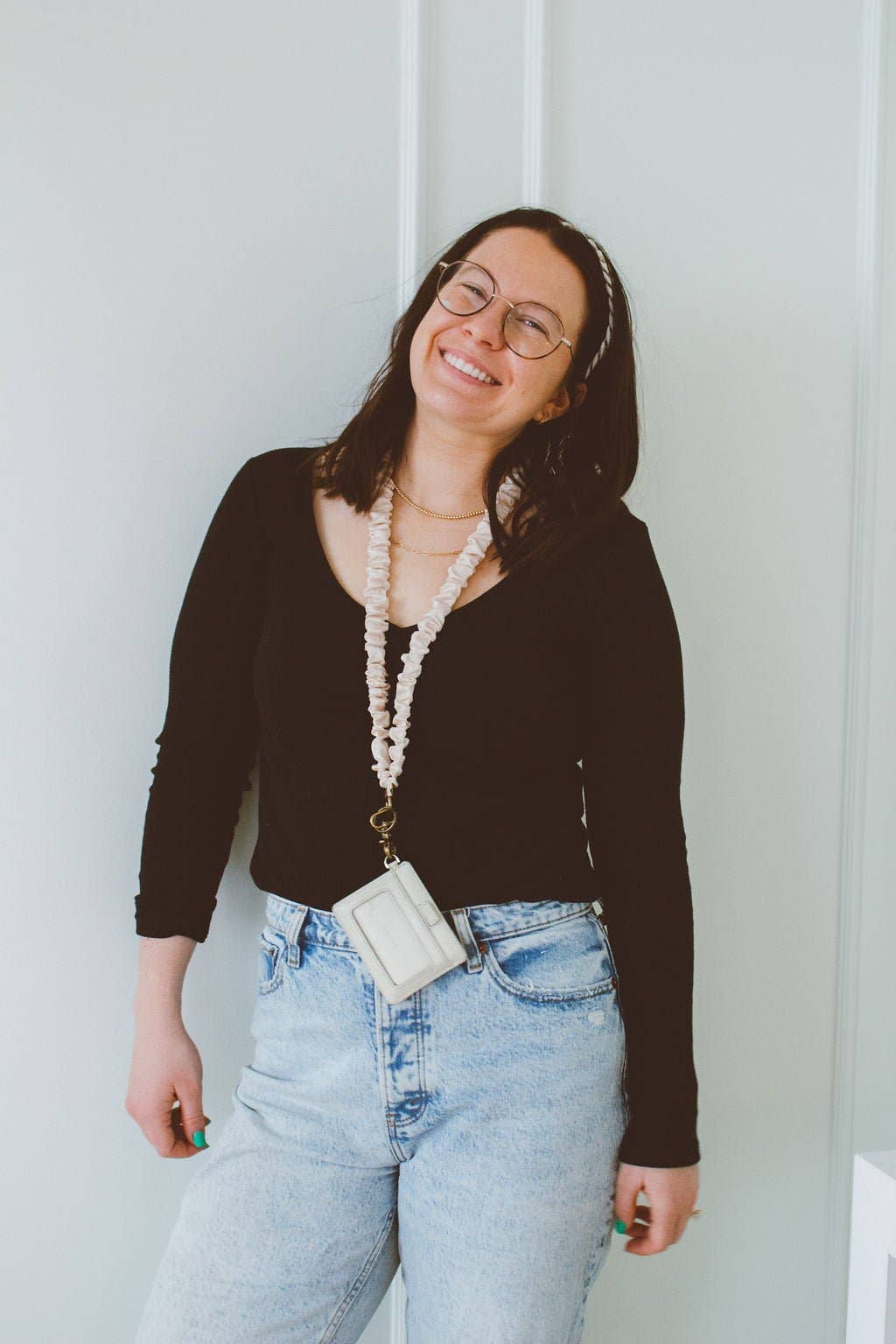 Andi Oat Milk Scrunchie Lanyard