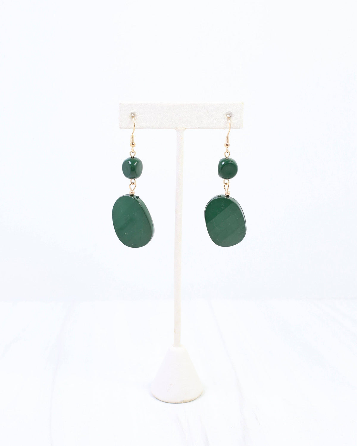 Caroline Hill Adair Court Green Beaded Drop Earrings