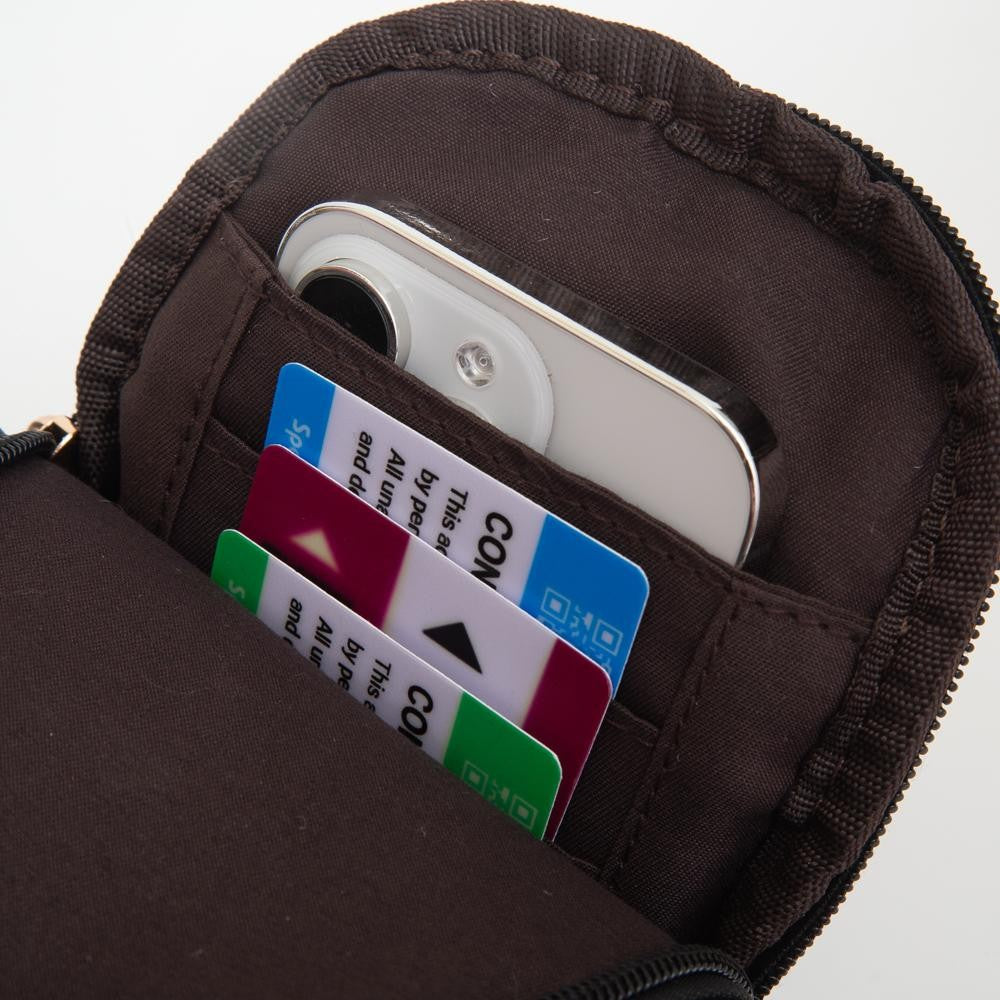 Padded Quilted Cross Body Bag For Tumbler - Navy