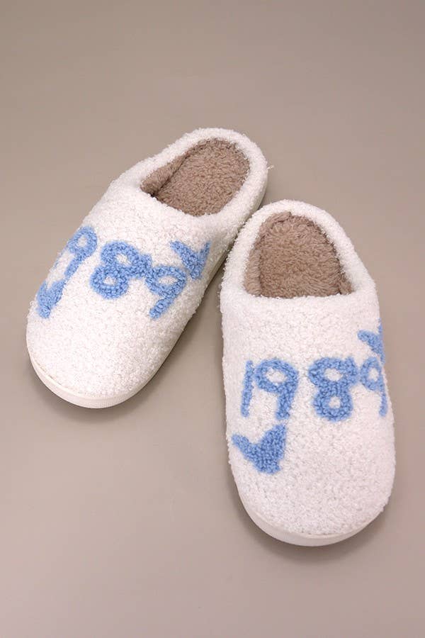 1989 Blue Slippers - Large