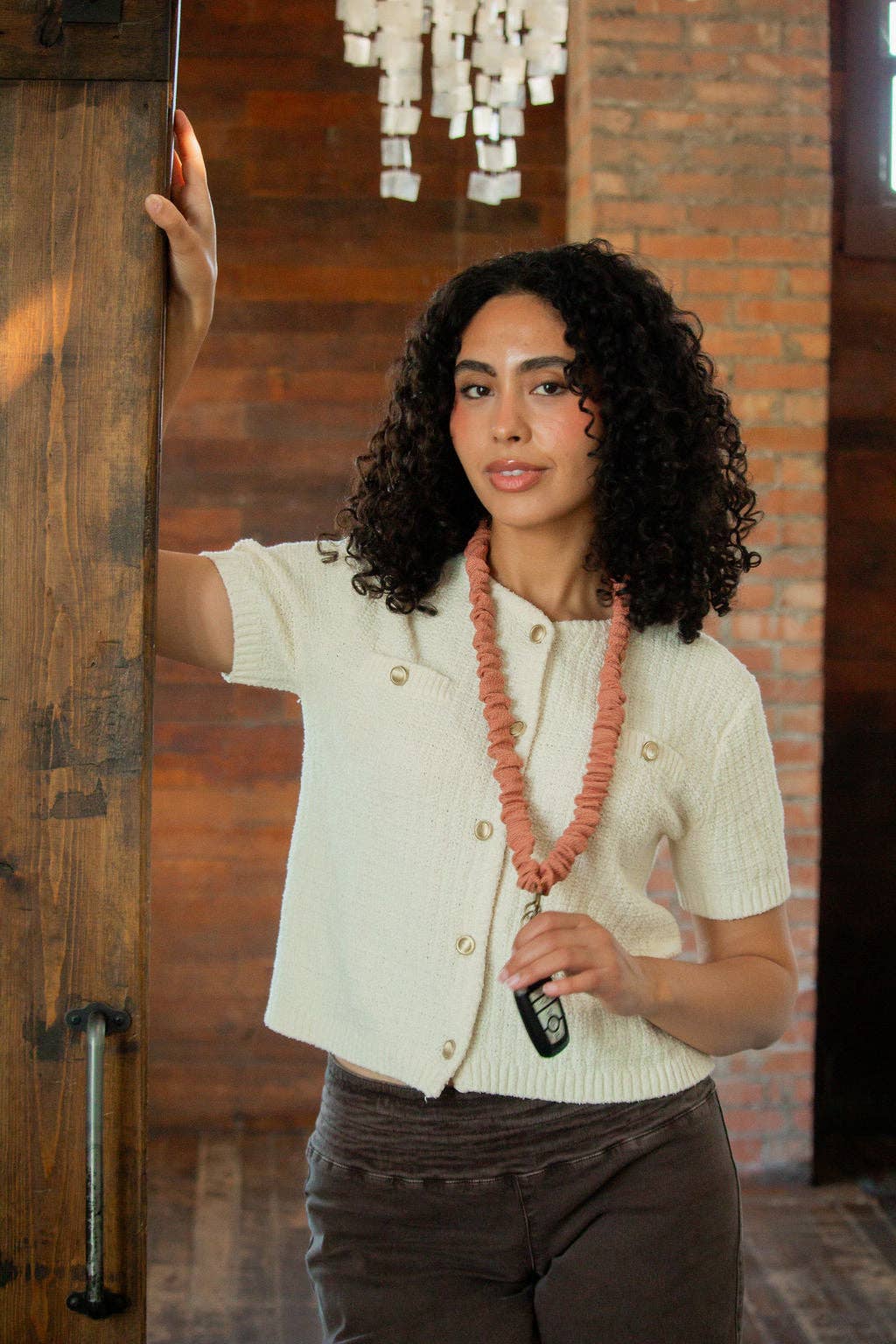 Andi Vintage Rose Lanyard