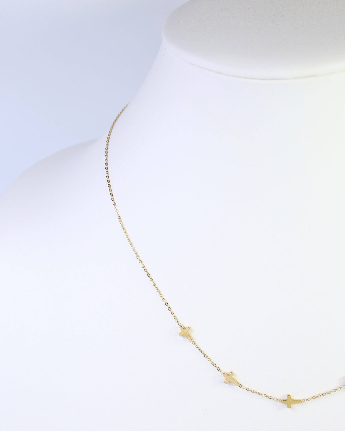 Caroline Hill Gunnison Waterproof Gold Cross Necklace