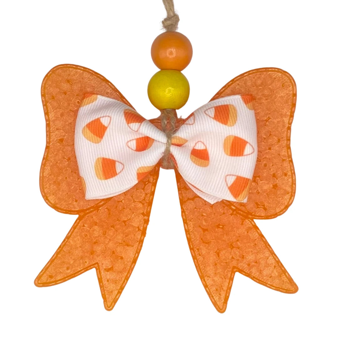 Funky Freshies Candy Corn Bow Freshie Pumpkin Spice Scent