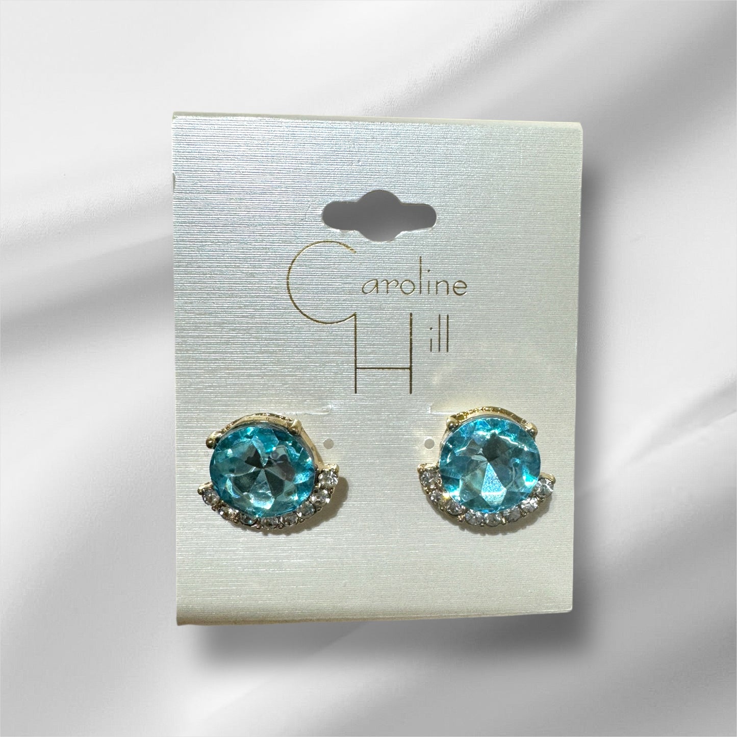 Knowles Stone and CZ Earring Blue