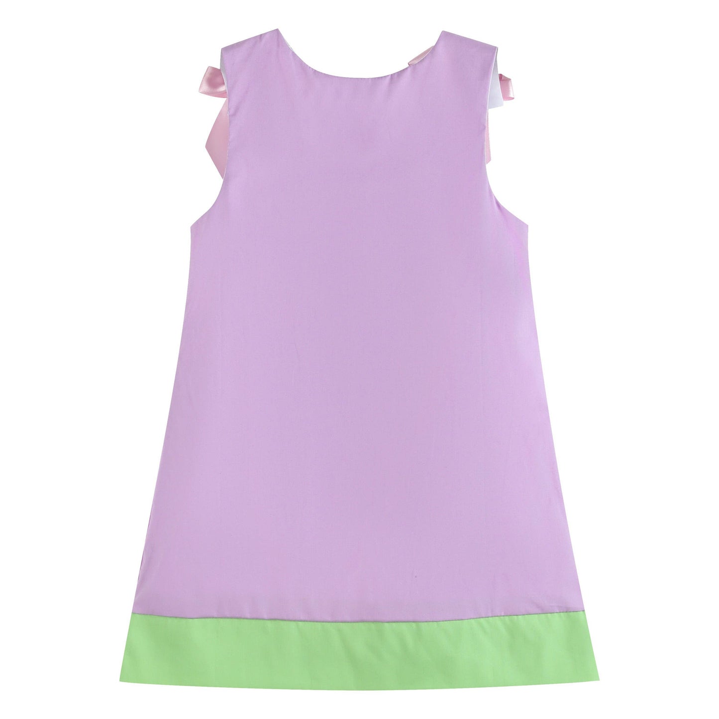 Purple Easter Bunny Garden Dress: 5Y