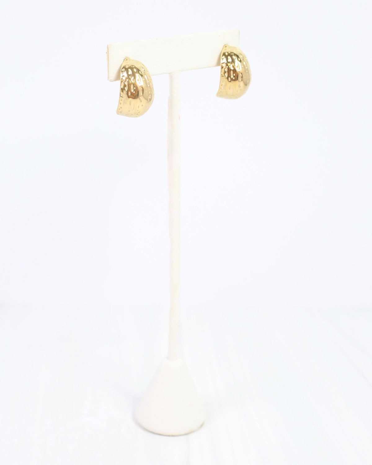 Caroline Hill Alamosa Textured Gold Hoop Earrings