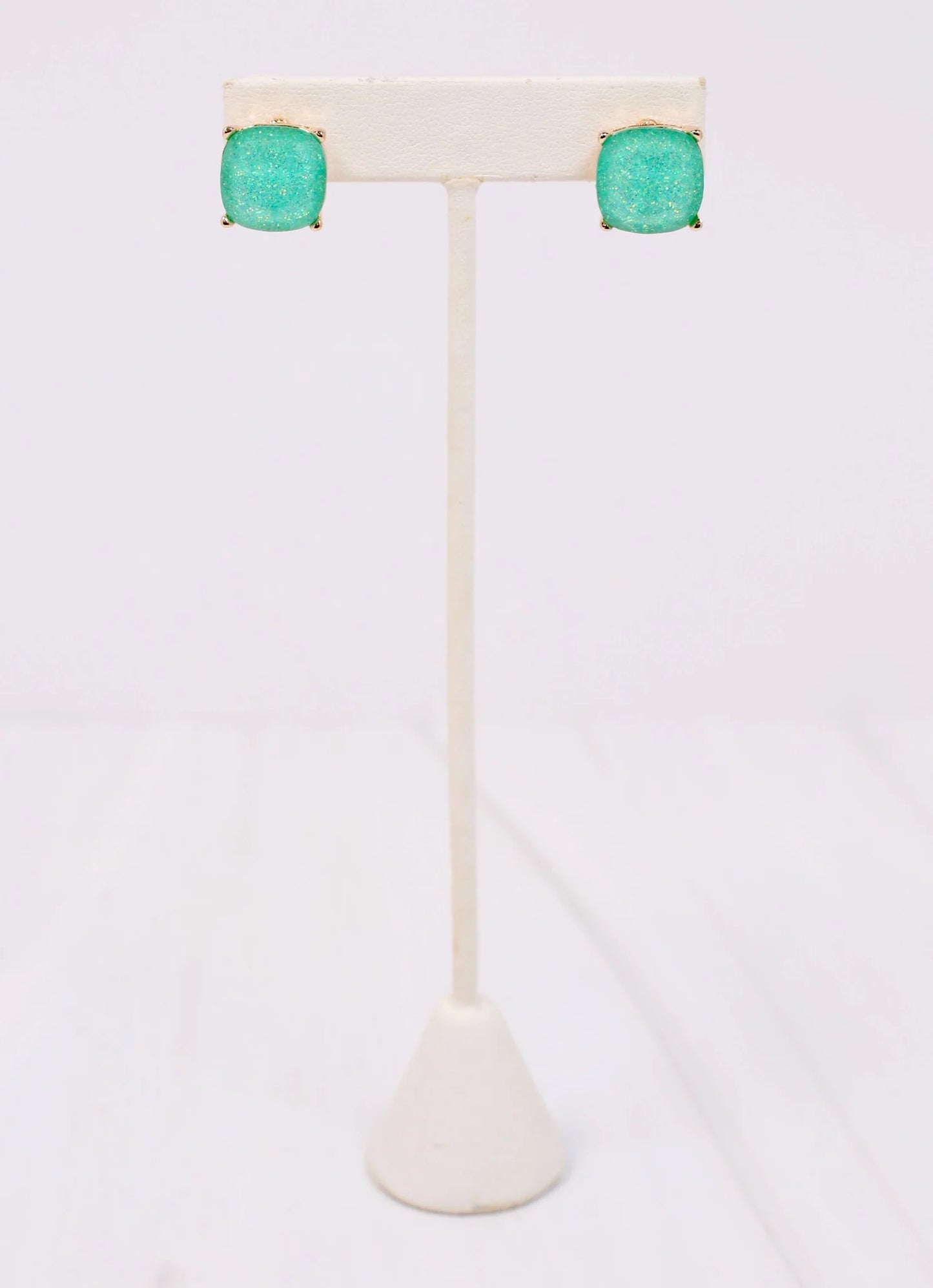 Duncan Glitter Stuf Earrings - Mint