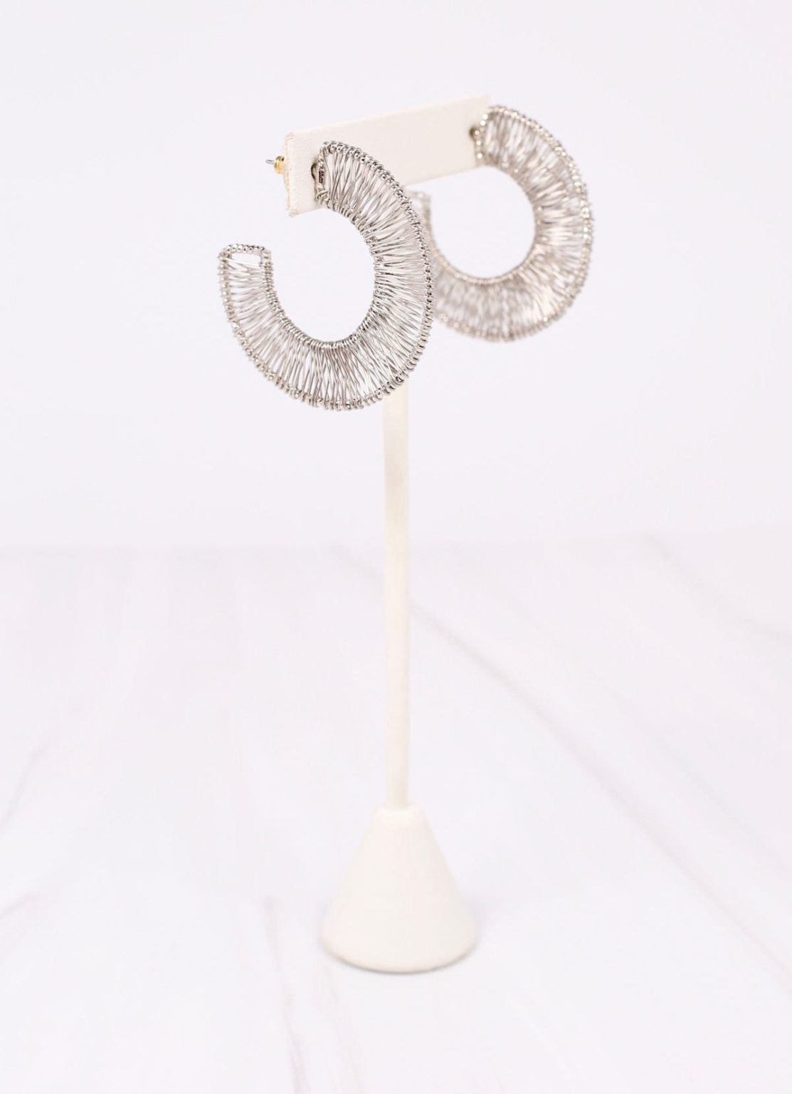 Grier Wire Wrapped Hoop Earrings