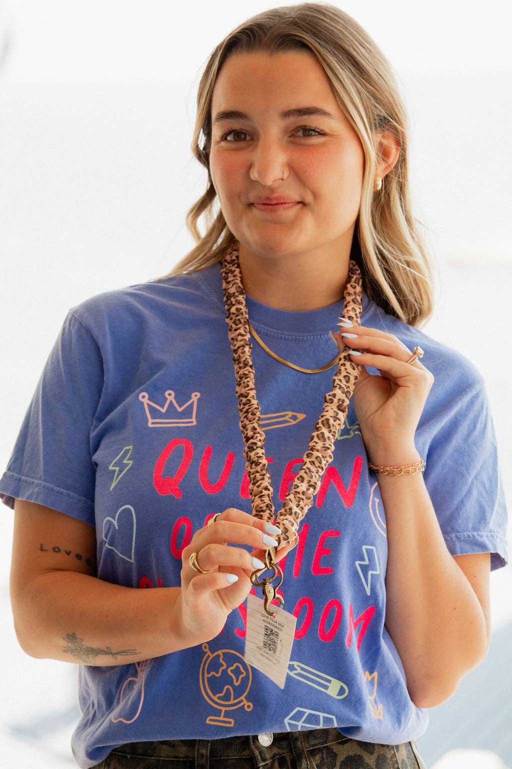 Andi Bold & Fearless Cheetah Print Leopard Lanyard