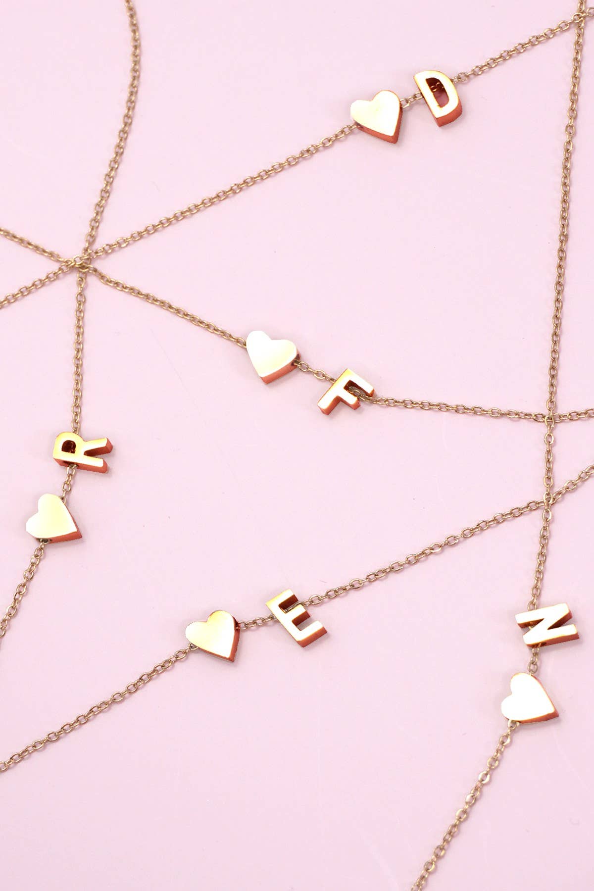 18K STAINLESS STEEL TARNISH FREE INITIAL NECKLACE | R