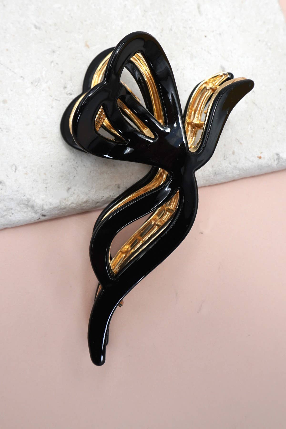 BOW HAIR CLAW CLIP | Black