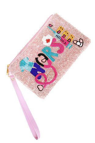 Healthcare Nurse Appreciation Wristlet Coin Bag - Pink