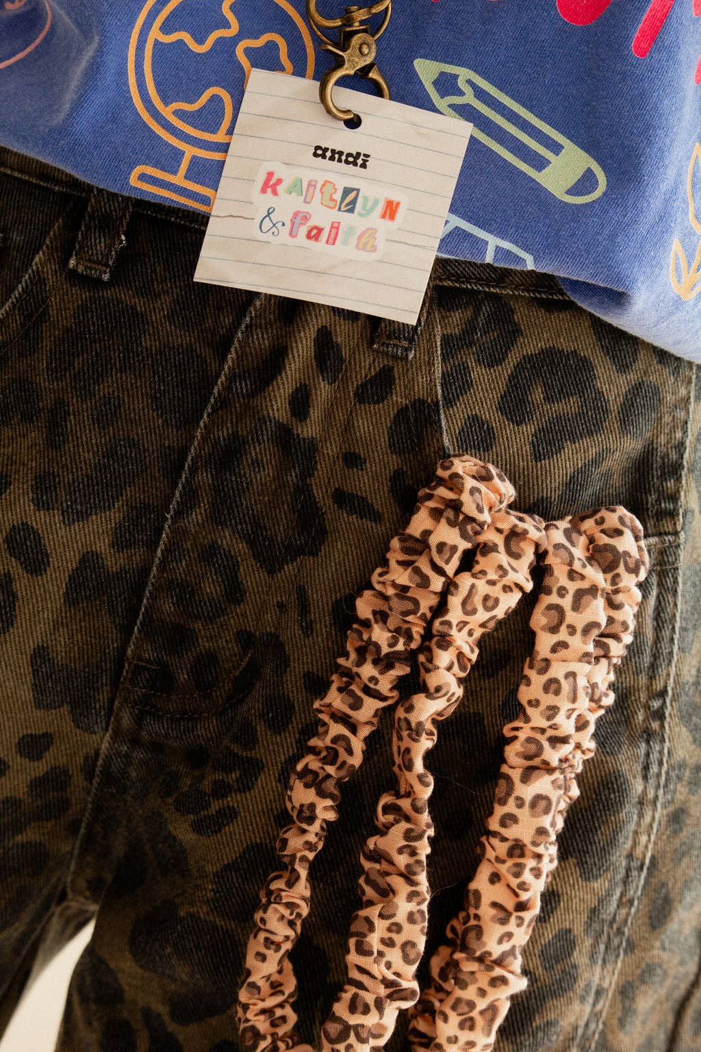 Andi Bold & Fearless Cheetah Print Leopard Lanyard
