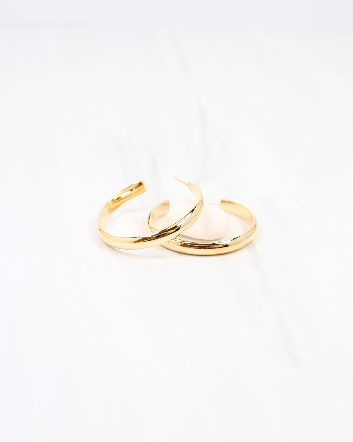 Caroline Hill Edison Gold Hoop Earrings