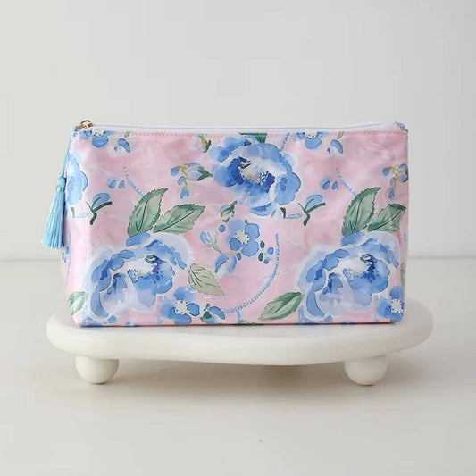 Waterproof Cosmetic Case PVC Make up Bag Bluebell Voyage