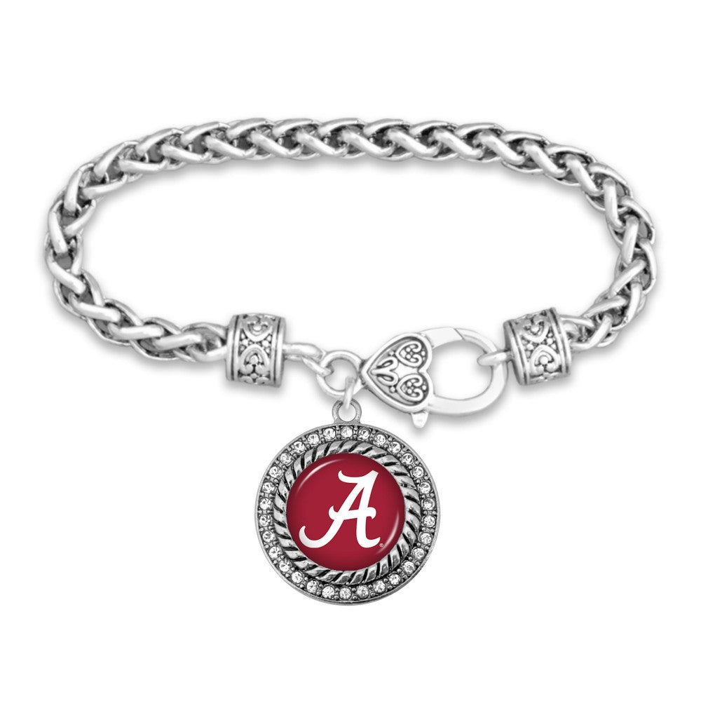 Alabama Game Day Bracelet Featuring Rhinestone Accents