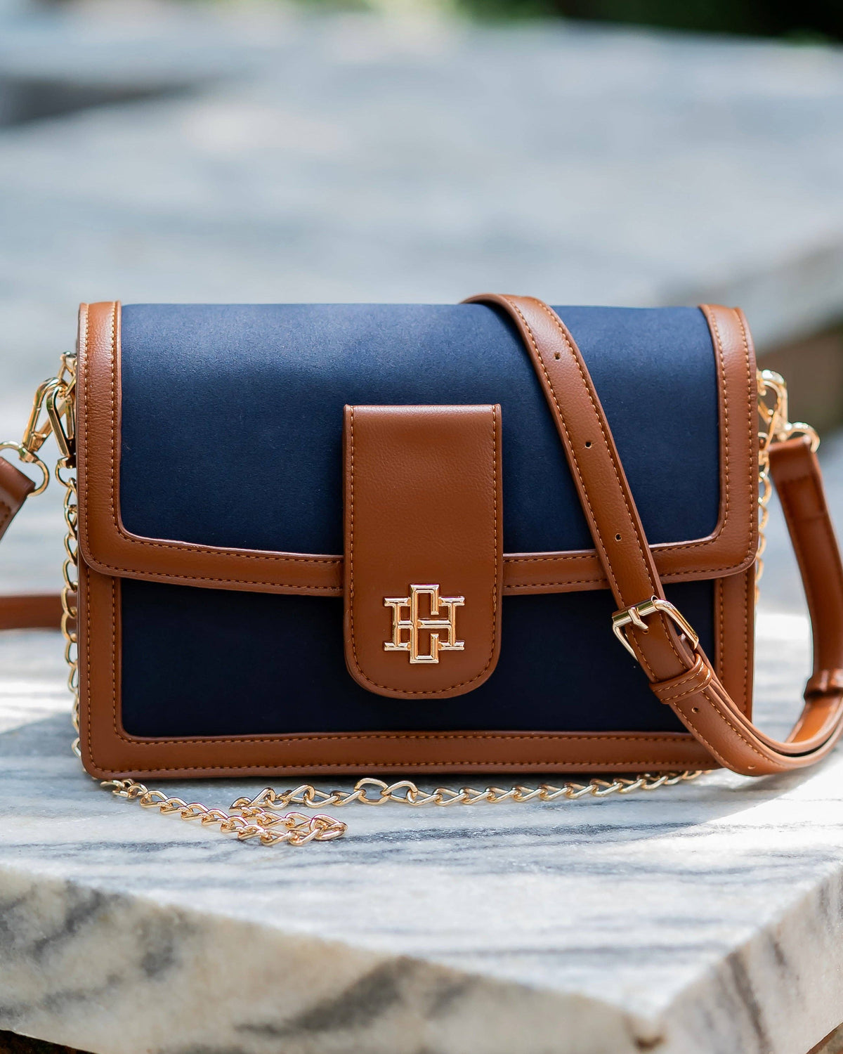 Caroline Hill Collins Navy Crossbody Bag