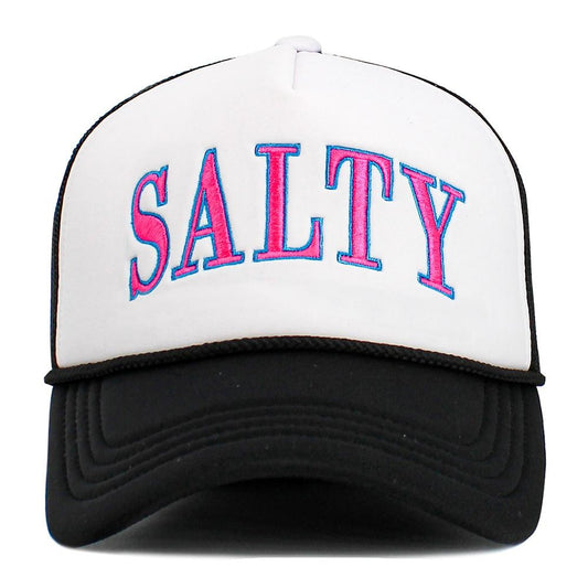 Vintage Embroidered "SALTY" Trucker Hat