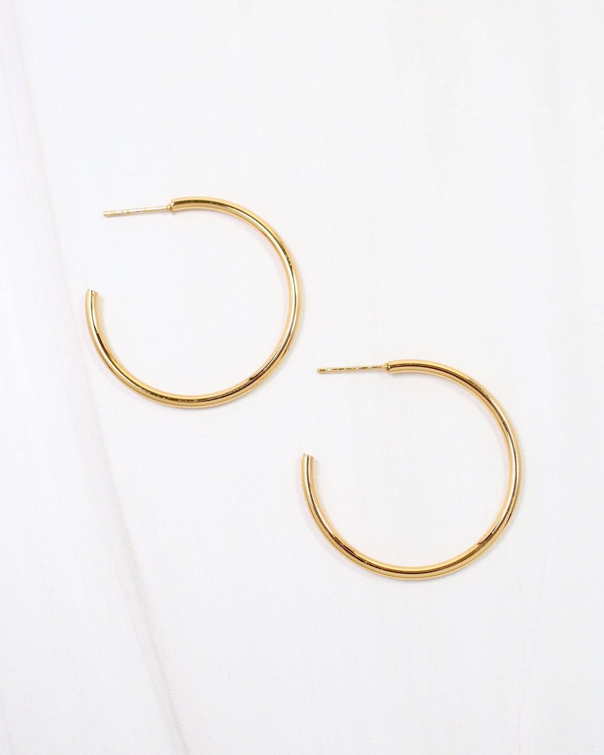 Caroline Hill Edenton Waterproof Gold Hoop Earrings