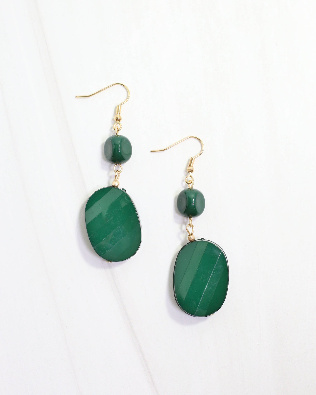 Caroline Hill Adair Court Green Beaded Drop Earrings