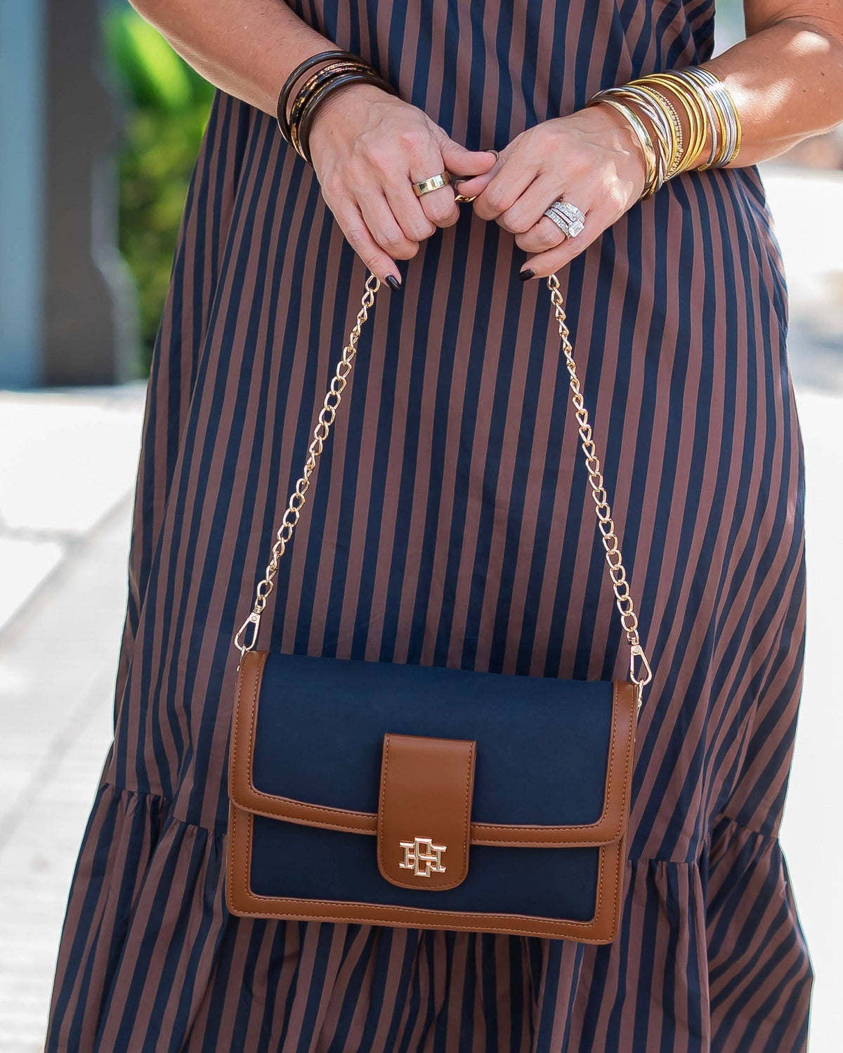 Caroline Hill Collins Navy Crossbody Bag