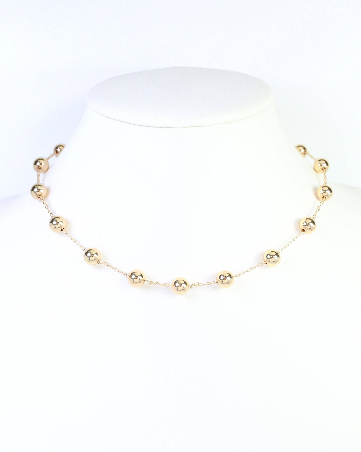 Caroline Hill McKayla Gold Beaded Necklace