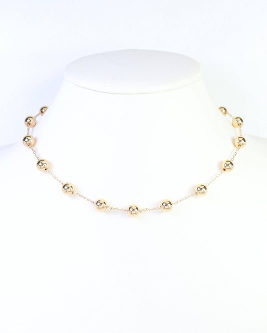 Caroline Hill McKayla Gold Beaded Necklace
