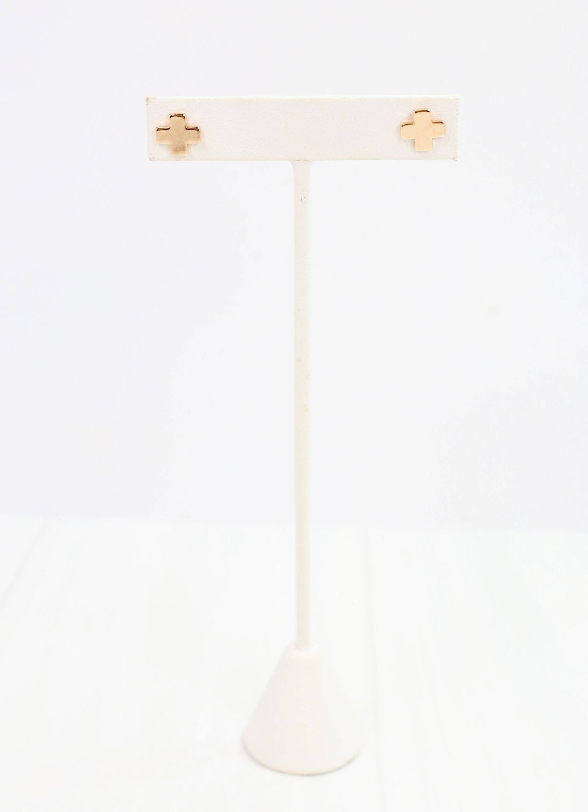 Caroline Hill Rawls Gold Cross Stud Earrings