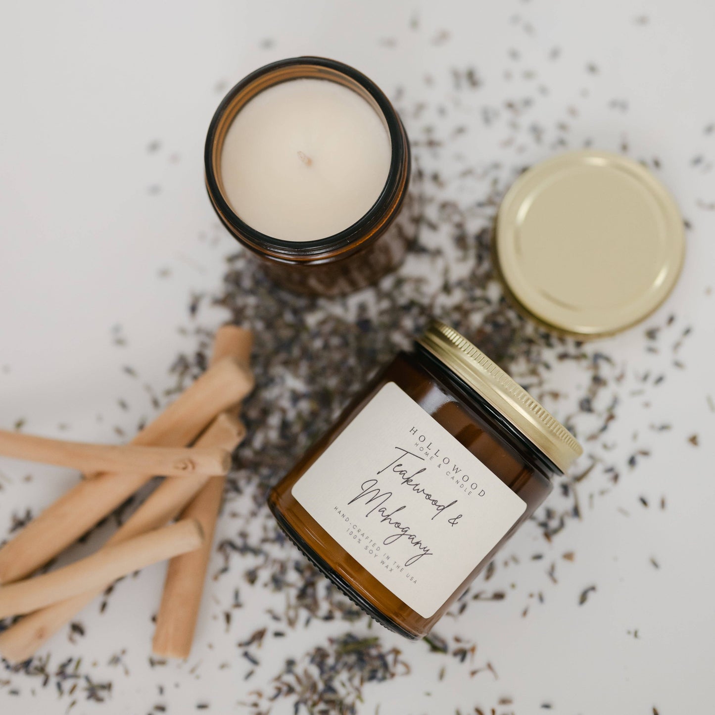 TEAKWOOD MAHOGANY| CANDLES: 8 OZ