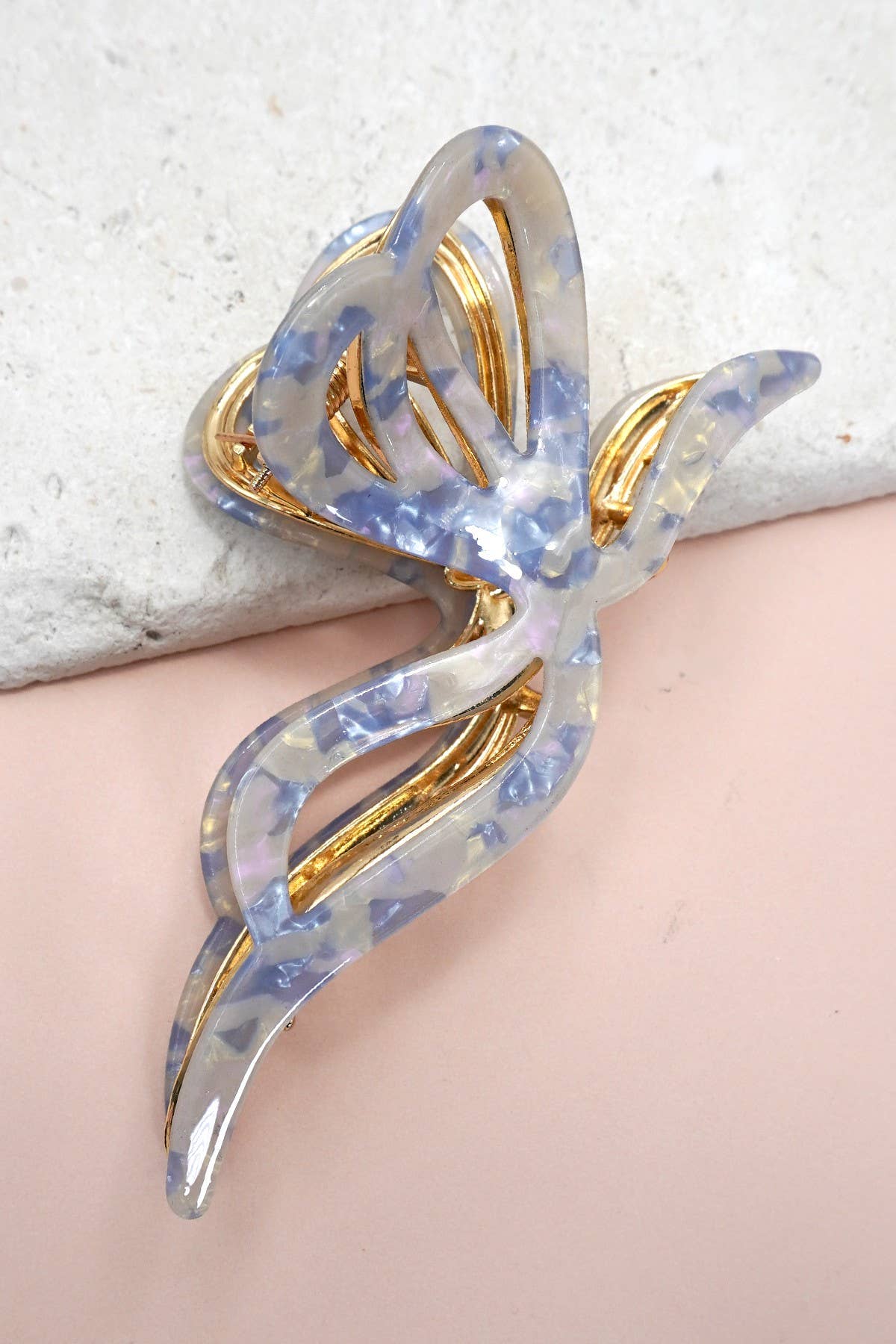 BOW HAIR CLAW CLIP |  Blue