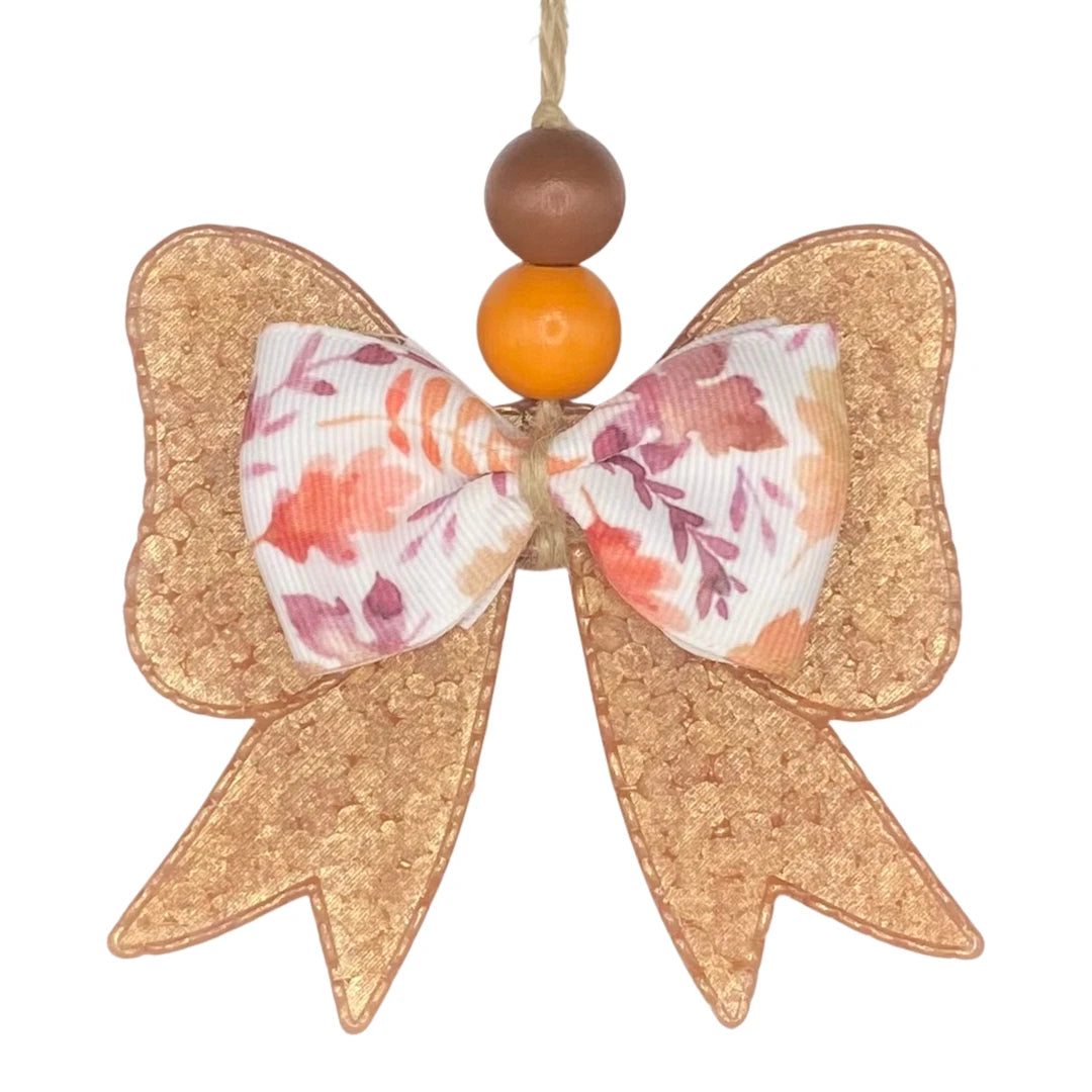 Funky Freshies Fall Leaves Bow Freshie Sweater Weather Scent