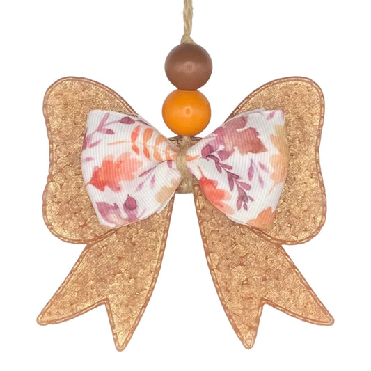 Funky Freshies Fall Leaves Bow Freshie Sweater Weather Scent