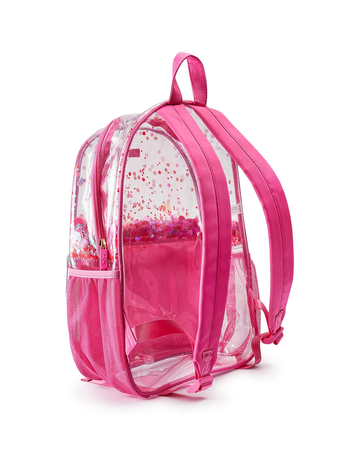 Packed Party Sweet Tart Pink Clear Confetti Backpack