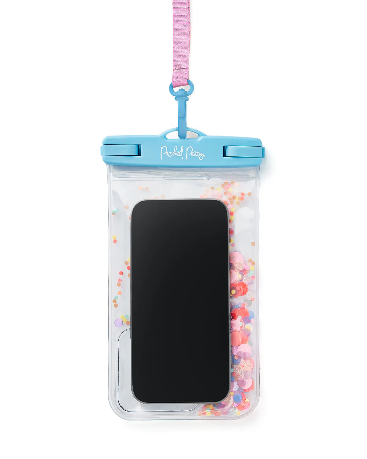 Packed Party Bring on the Fun Confetti Waterproof Protective Phone Holder