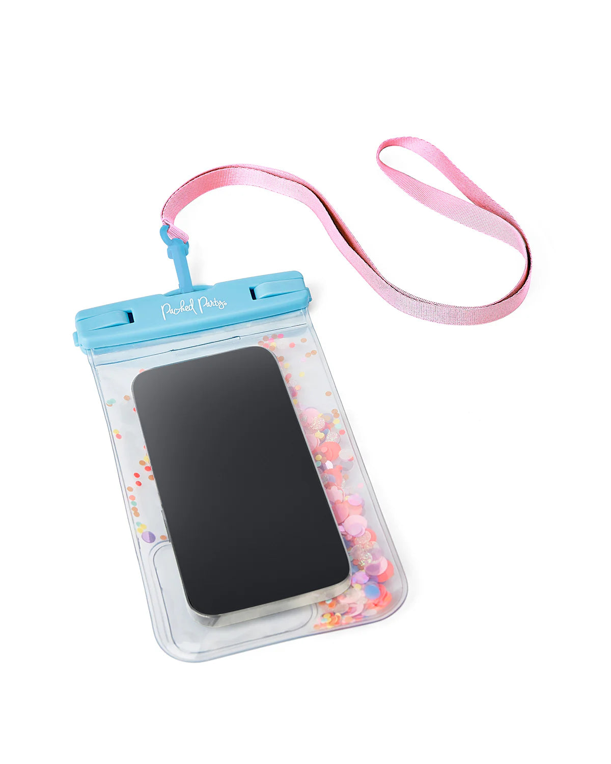 Packed Party Bring on the Fun Confetti Waterproof Protective Phone Holder