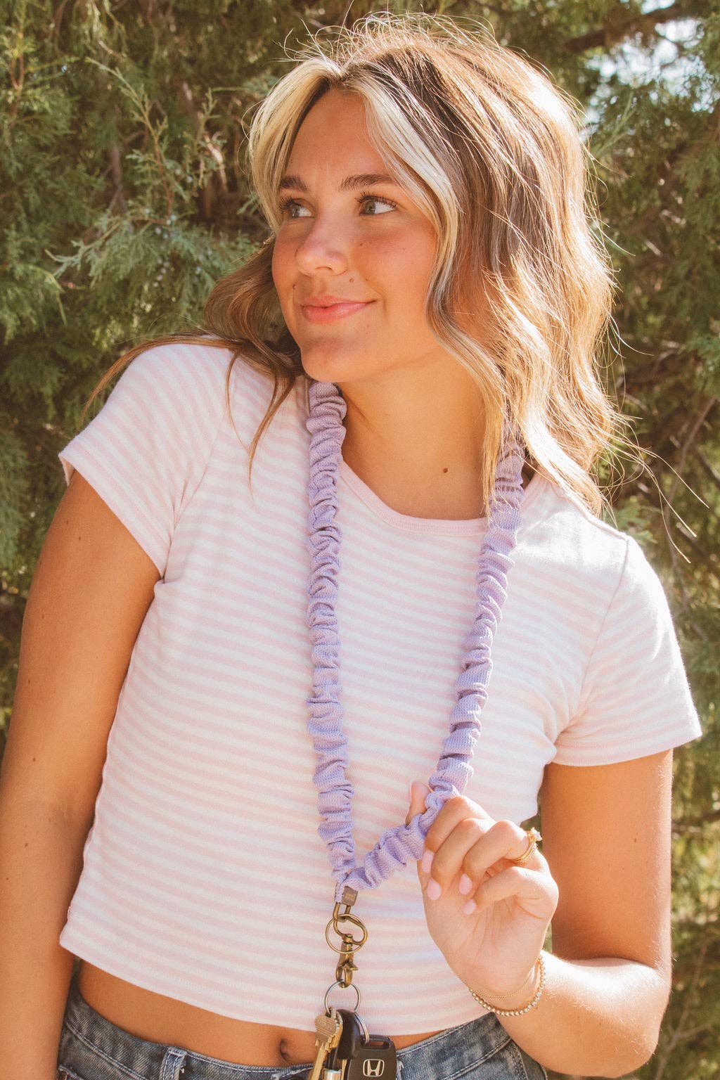 Andi Chunky Purple Lanyard: Light Purple