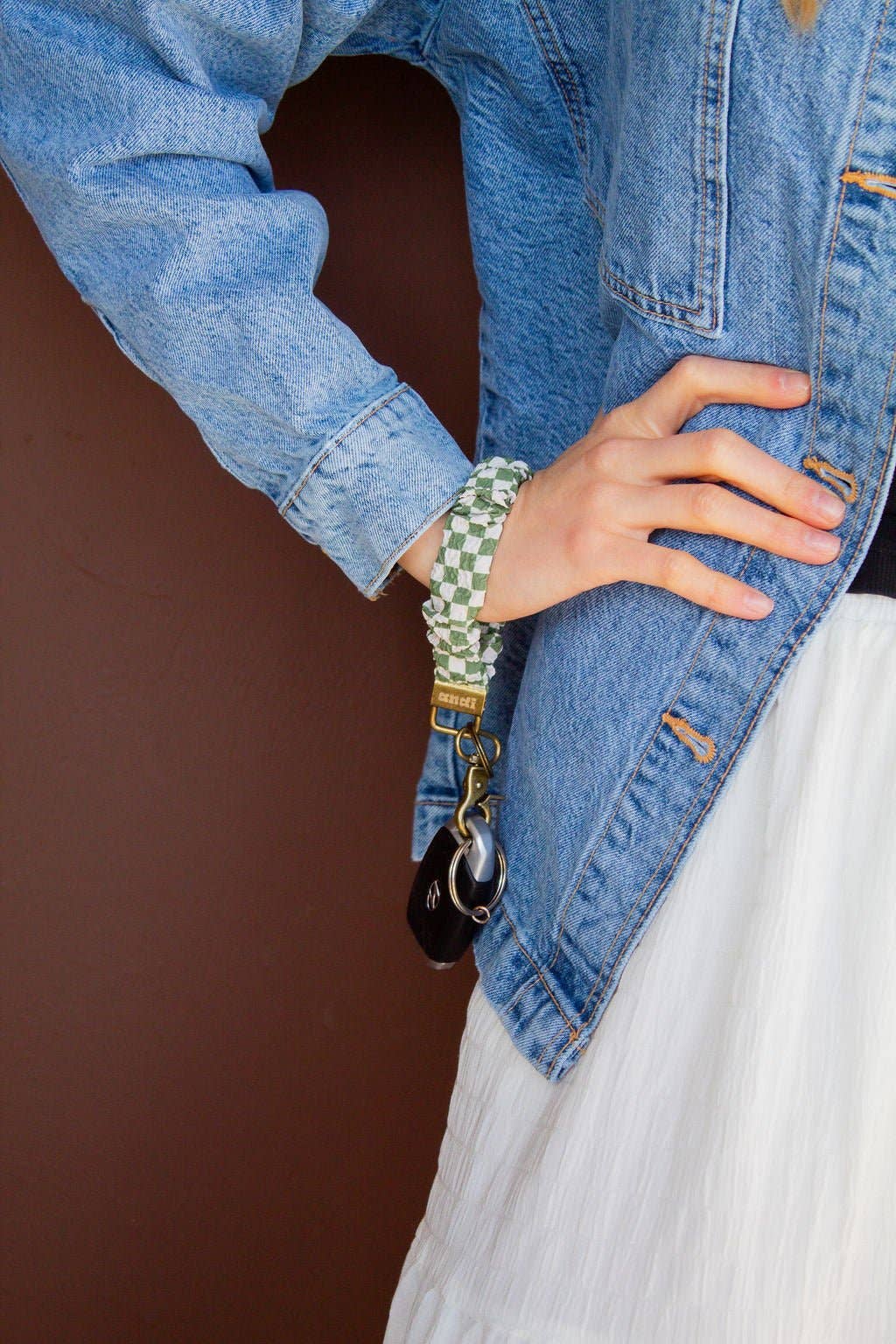 Andi Lindsey Checked Keychain