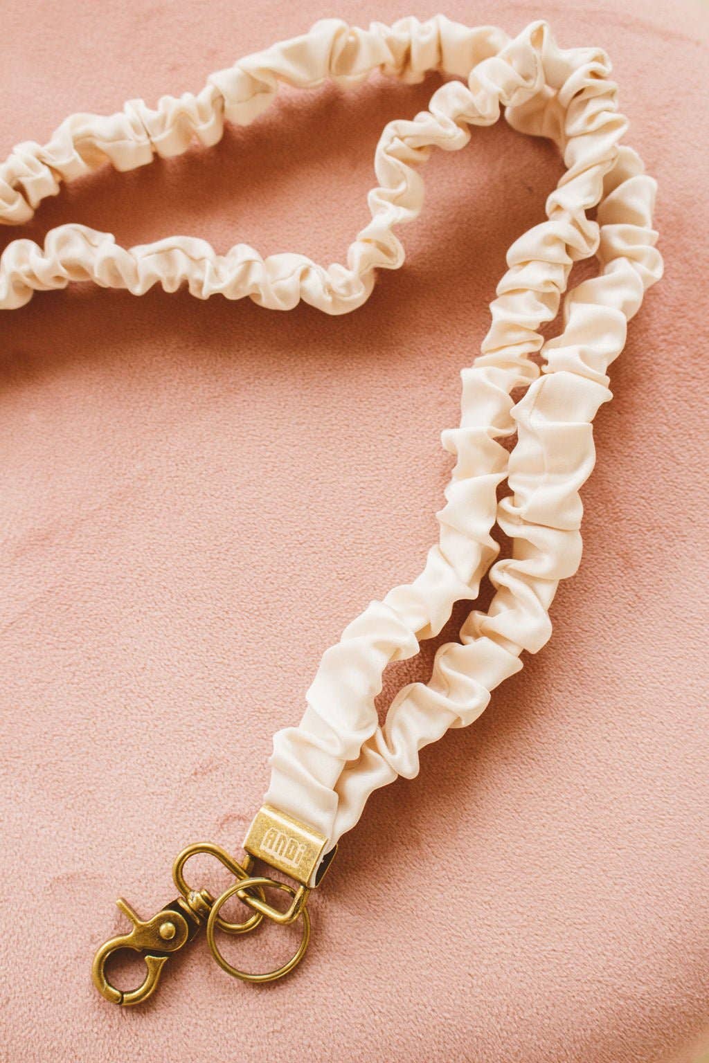 Andi Oat Milk Scrunchie Lanyard