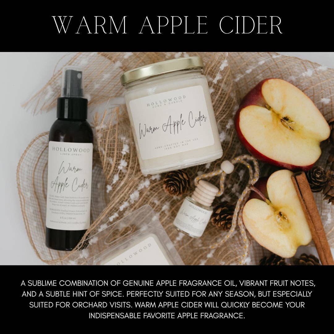 Hollowood Warm Apple Cider Linen Spray 4 oz