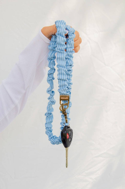 Andi Blue Striped Lanyard