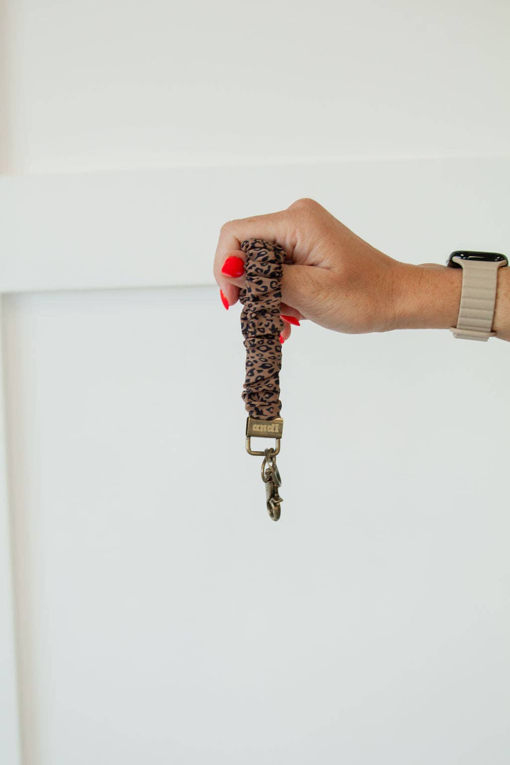 Andi Spotted Leopard Wristlet Keychain