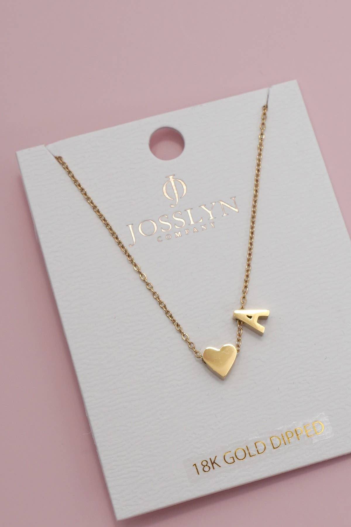 18K STAINLESS STEEL TARNISH FREE INITIAL NECKLACE | G