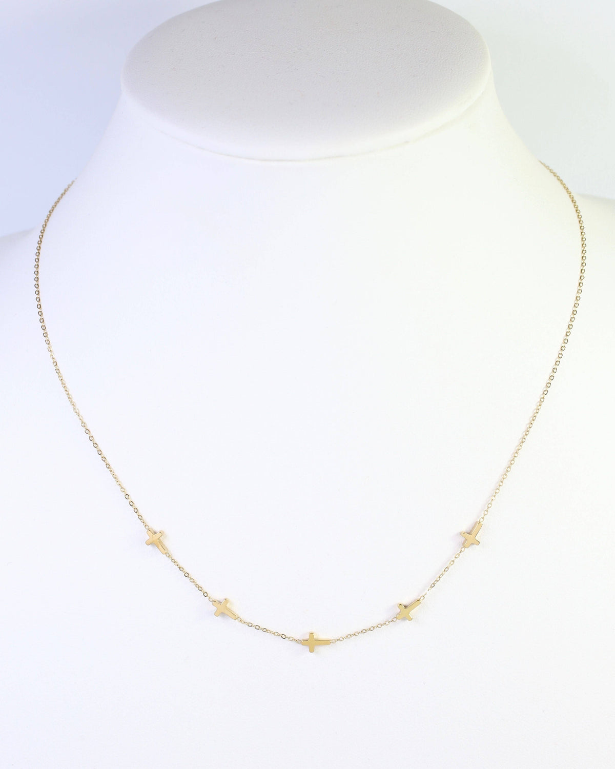 Caroline Hill Gunnison Waterproof Gold Cross Necklace