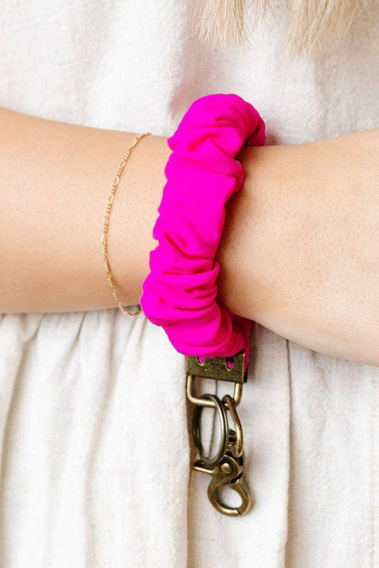 Andi Fuchsia Athletic Stretch Wristlet Keychain