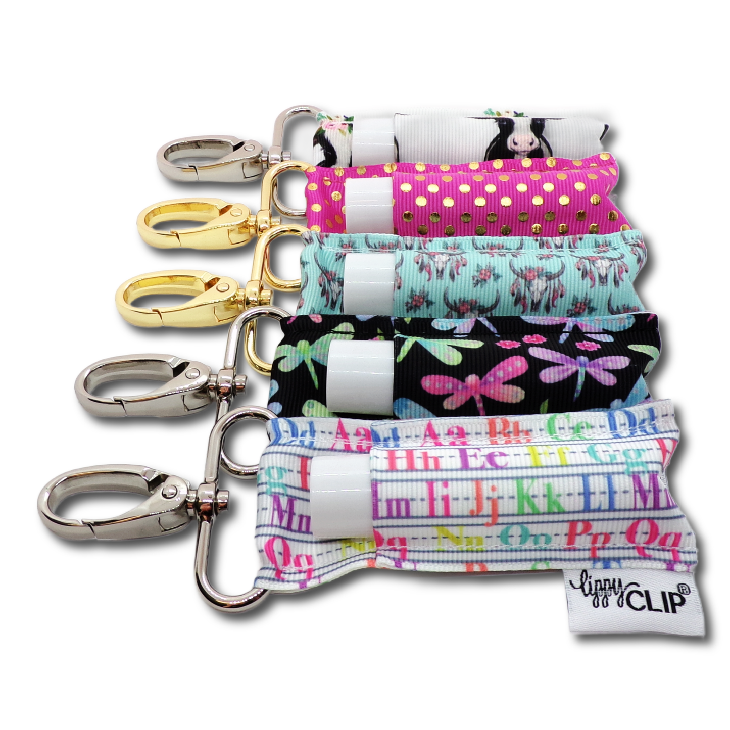 Alphabet LippyClip® Lip Balm Holder for Chapstick