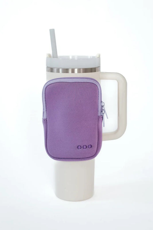 On the Move Pouch for Tumbler - Purple